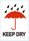 IEZZY - Waarschuwingsetiket keep dry 500 stuks