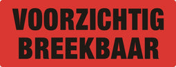 IEZZY - Waarschuwingsetiket voorzichtig breekbaar 500st | 10 stuks