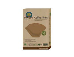 If You Care Koffiefilters No. 4 FSC ongebleekt, chlorine-vrij papier 100st.