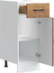 vidaXL - Keuken - onderkast - Kalmar - bewerkt - hout - oud - houtkleurig