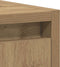 vidaXL - Wastafelkast - 60x33x60 - cm - bewerkt - hout - artisanaal - eikenkleurig