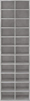 vidaXL - Schoenenkast - 54x34x183 cm - 22 vakken - Betongrijs