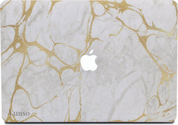 Lunso Geschikt voor MacBook Air 13 inch (2010-2017) cover hoes - case - Marble Stella