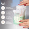 Babily Moedermelk Bewaarzakjes - 240 ml - Dubbele sluiting en schenktuit - (120 stuks)