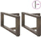 vidaXL - Salontafelpoten - 2 - st - T-vormig - 60x25x(30-31) - cm - staal - naturel