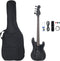 vidaXL - Basgitaar - voor - beginners - elektrisch - met - tas - 4/4 - 46