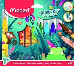 Maped - Viltstift maped jungle fever jumbo set 12 kleuren