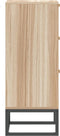 vidaXL - Dressoir - 60x30x75 - cm - bewerkt - hout