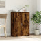 vidaXL - Dressoir - 60x31x84 - cm - bewerkt - hout - gerookt - eikenkleurig