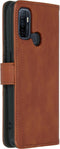 imoshion Hoesje Geschikt voor Oppo A53s / A53 Hoesje Met Pasjeshouder - imoshion Luxe Bookcase - Bruin