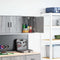 vidaXL - Garage - wandkast - bewerkt - hout - grijs - Sonoma
