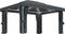 vidaXL - Prieel - met - gordijn - en - LED-lichtslinger - 4x3 - m - antracietkleurig