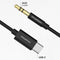 imoshion USB-C naar AUX Kabel - 1 meter - 3.5mm Audio Kabel - Zwart