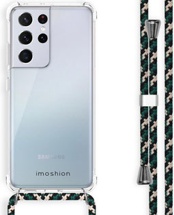 iMoshion Hoesje Geschikt voor Samsung Galaxy S21 Ultra Hoesje Met Koord - iMoshion Backcover met koord - Transparant