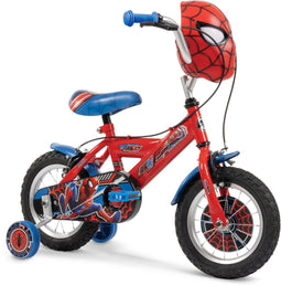 Huffy Spider-Man 12 inch - Kinderfiets - Stalen frame met stuurmasker - Rood