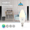 Nedis SmartLife Multicolour Lamp - Wi-Fi - E14 - 350 lm - 4.5 W - RGB / Warm Wit - 2700 K - Android / IOS - Kaars - 1 Stuks