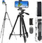 Studio ME Telefoon Statief - 136 cm - Tripod - Bluetooth Afstandsbediening - Zwart