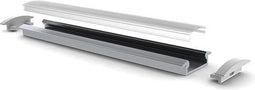 Recessed Slimline 8 Mm - Aluminium-Inbouwprofiel Voor Ledstrip - Geanodiseerd Aluminium - Zilver - 2 M