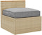 vidaXL - Ligbedkussen - Grijs - 80x80x12 - cm - Oxford - Stof