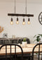 EGLO Townshend 4 - Hanglamp - E27 - 70 cm - Industrieel - Bruin