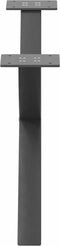 vidaXL - Salontafelpoten - 2 - st - X-vormig - 70x(30-31) - cm - staal - antraciet