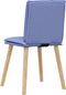 vidaXL - Eetkamerstoelen - 2 - st - stof - jeansblauw