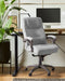 Directeursstoel Draaibaar MAGNUS Linnen Grijs