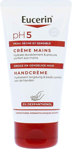 Eucerin pH5 Handcrème - Herstelt en verzacht droge, gevoelige handen – 75 ml