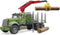 BRUDER MACK Granite Timber truck with 3 trunks, 4 jaar, ABS kunststof, Meerkleurig