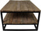 HSM Collection Salontafel met onderplank - oud hout/ijzer