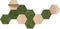 Hexagon wandtegel | Moswand | Zelfklevend | Set van 10