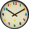 Wandklok 35cm - Stil - Zwart/Multikleur - ABS - nXt 'Bit'