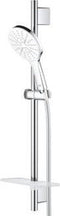 GROHE Rainshower SmartActive 130 - Glijstangset 60 cm - 3 sproeistralen - chroom/moon white