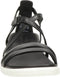ECCO Simpil - Platte sandalen - Klittenbandsluiting - Zwart - Maat 39
