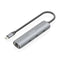 Aisens ASUC-4P041-GR - Hub USB - USB 3.2 RJ45 Ethernet 10/100/1000 Mbps - Grijs