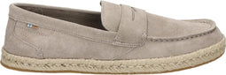 TOMS Stanford Rope - Heren Espadrilles - Suède met pennyband - Taupe - Maat 46