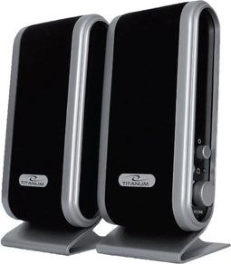 Titanum TP102 luidspreker set 2.0 kanalen 2 W Zwart
