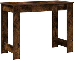 vidaXL - Bureau - 100x45x75 - cm - bewerkt - hout - gerookt - eikenkleurig