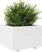 vidaXL - Plantenbak - 70x70x49,5 - cm - massief - grenenhout - wit