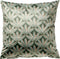 Dutch Decor CRESENTO - Kussenhoes 45x45 cm - luxe kussenhoes met bladmotief - Granite Green - multicolor - met rits - zonder binnenkussen