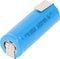 IFR 18500 1200mAh 3.2V LiFePo4 accu flat top zonder kop onbeschermd 49x18.15mm met soldeerlip Z