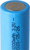 IFR 18500 - 1200mAh 3.2V LiFePo4-batterij (platte bovenkant) onbeschermd