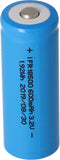 IFR 18500 - 600 mAh 3,2 V LiFePo4-batterij (knop bovenaan) onbeschermd