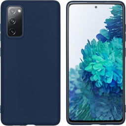 iMoshion Hoesje Geschikt voor Samsung Galaxy S20 FE Hoesje Siliconen - iMoshion Color Backcover - Donkerblauw