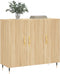 vidaXL - Dressoir - 90x34x80 - cm - bewerkt - hout - sonoma - eikenkleurig