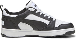 PUMA Rebound V6 LO JR - Unisex Sneakers - Retro-inspiratie - PUMA White-PUMA Black