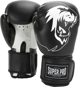 Super Pro Combat Gear Talent - Kickbokshandschoenen - 8oz - Zwart/Wit