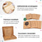 Partizzle® 36x Duurzame Verjaardagskaarten - Kraft - 12 Ontwerpen 10x15 cm (36 stuks)