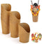 Frietzakjes, popcornzak, snackbekers, pak van 40 fritesdozen voor frites Kraft-papieren bekers Kraft-papieren bekers Frozen Dessert Benodigdheden Taarten bakken