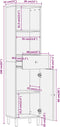 vidaXL - Badkamerkast - 38x33x160 - cm - massief - mangohout